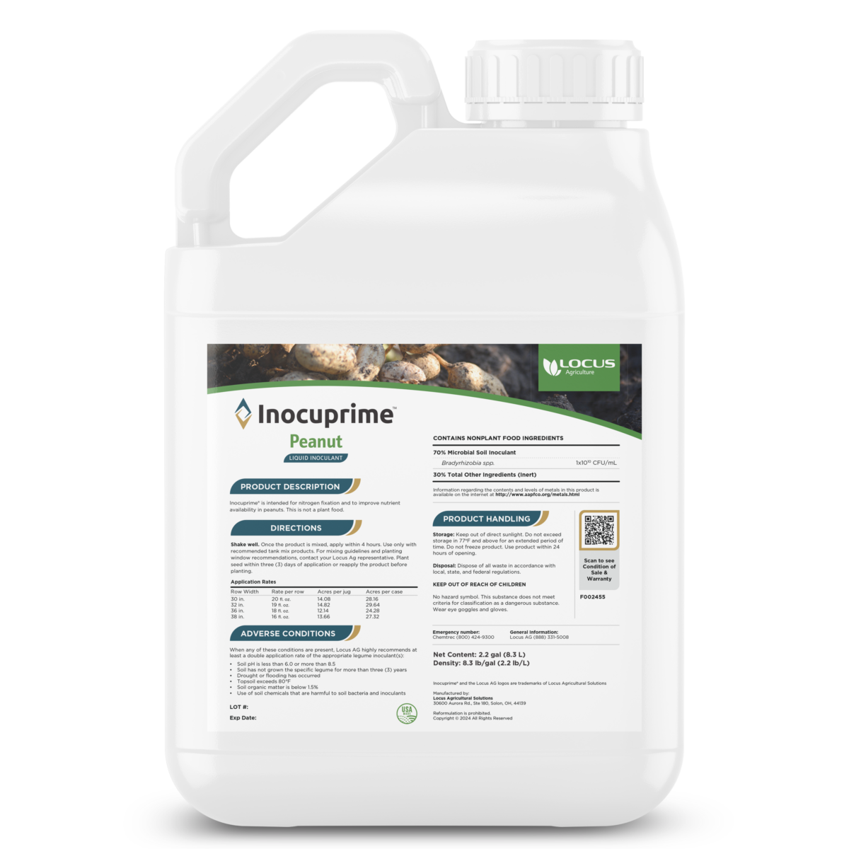 Inocuprime Peanut and soybean liquid Inoculant